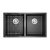 Chậu rửa bát Konox Granite Sink Veloci 760D – Black 1 granite sink veloci 760d black