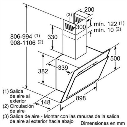 Máy hút mùi Bosch DWK098G61 3 may hut mui bosch dwk098g61 1