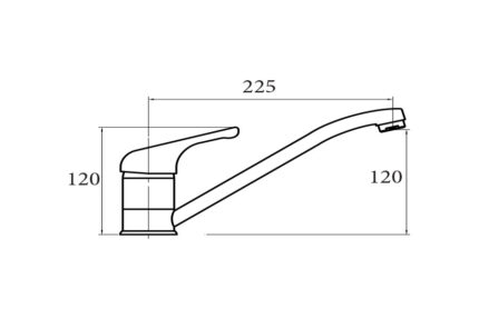 Vòi rửa bát Cata CBB 4 voi rua bat cata cbb 2