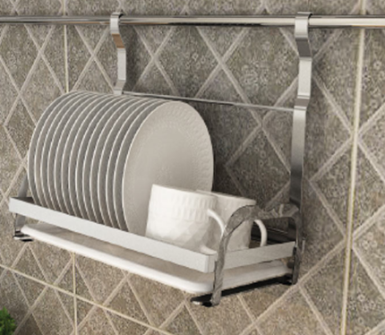 Giá để đĩa treo ngoài Inox 304 nan dẹt EUROGOLD EV88