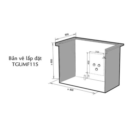 Máy rửa bát âm tủ Texgio TGUMF11S 6 lắp đặt máy rửa bát âm tủ Texgio TGUMF11S