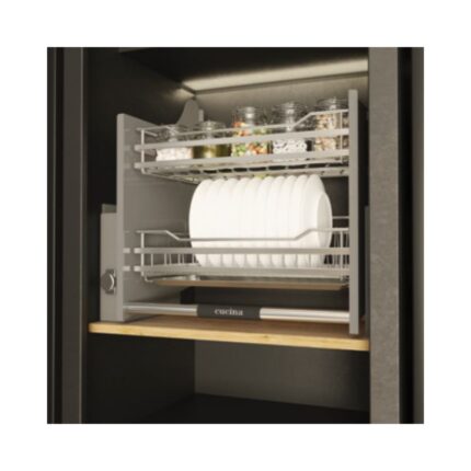 Rổ chén đĩa di động lướt tròn LENTO Cucina 504.76.005 Inox 304