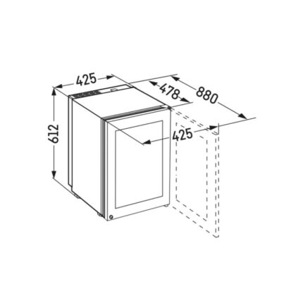 Kích thước tủ bảo quản Cigar Liebherr ZKES-453