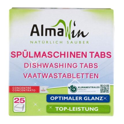 Viên rửa bát Almawin hữu cơ hương chanh 25 viên HMH.0101925
