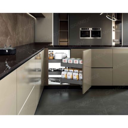 Kệ góc liên hoàn Titanium GrandX XMC.45TR (Phải)