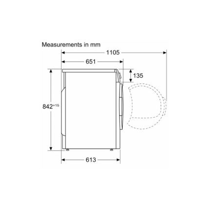 23597 kich co may say quan ao bosch wqb245b0sg